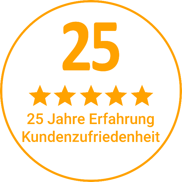 25 Jahre Erfahrung - Kundenzufriedenheit 25 Jahre Erfahrung - Kundenzufriedenheit